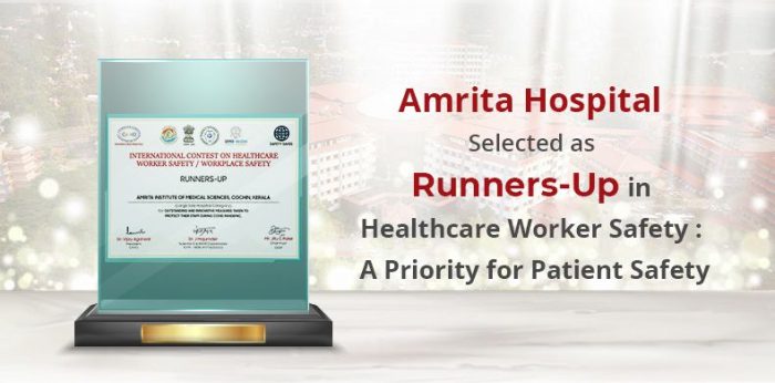 Amrita Hospital Selected as Runner-Up in Healthcare Worker Safety