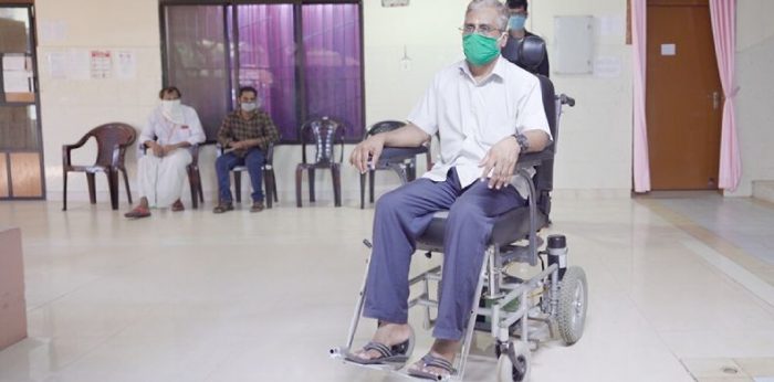 Amrita Develops “Maruti”- A Remote Controlled Wheelchair during COVID Pandemic Social Distancing