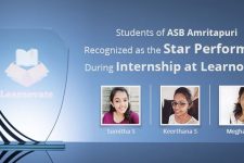 ASB Amritapuri Students Recognized as the Star Performers During Internship at Learnovate