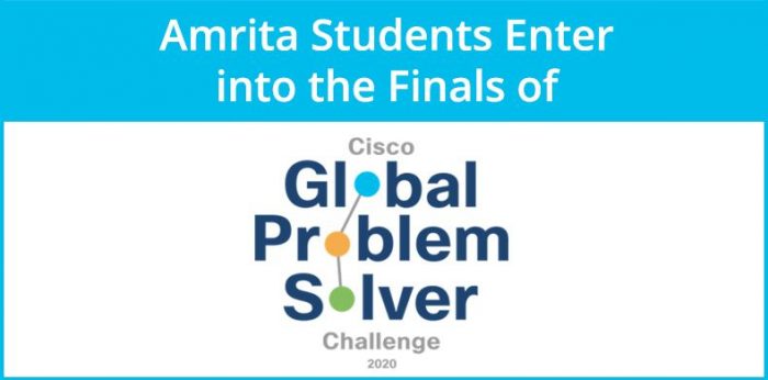 Amrita Students Enter into the Finals of Cisco Global Problem Solver Challenge 2020