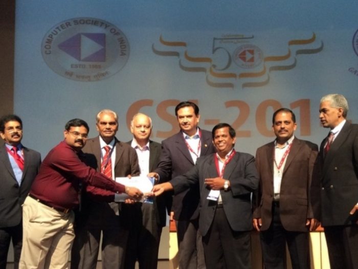 Amrita Faculty, Prashant R.Nair Receives Computer Society of India (CSI) Academic Excellence Award 2014