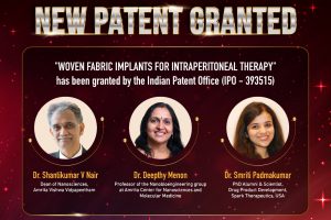 Thirtieth Patent Granted for Amrita Center for Nanosciences & Molecular Medicine
