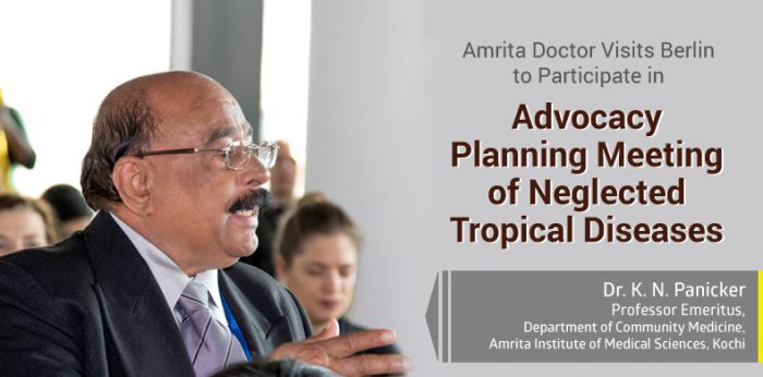 Amrita Doctor Visits Berlin to Participate in Advocacy Planning Meeting of Neglected Tropical Diseases