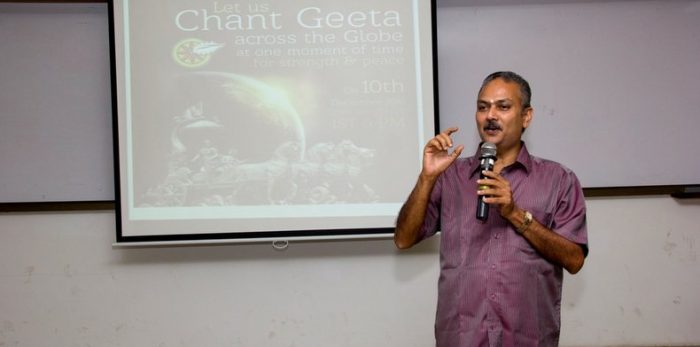Amrita’s Coimbatore Campus Joins Global Gita Chanting Event