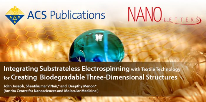 High Impact Publication from Amrita Center for Nanosciences and Molecular Medicine
