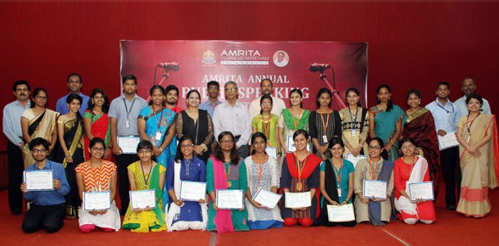 ​Amrita CIR Hosts Annual Public Speaking Contest 2016