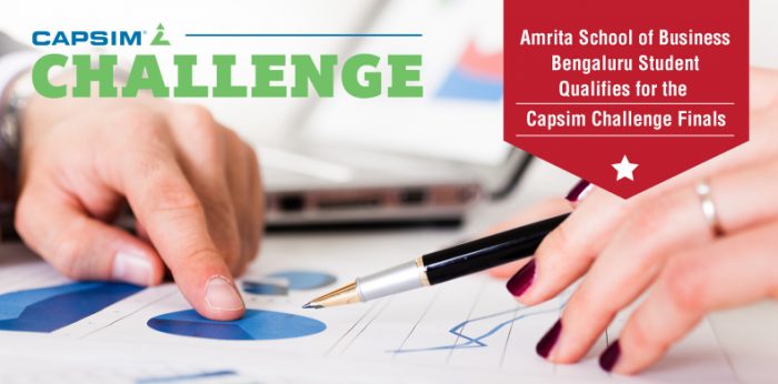 Amrita School of Business, Bengaluru Student Qualifies for the Capsim Challenge Finals