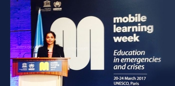 Amrita Vishwa Vidyapeetham at UNESCO Mobile Learning Week 2017