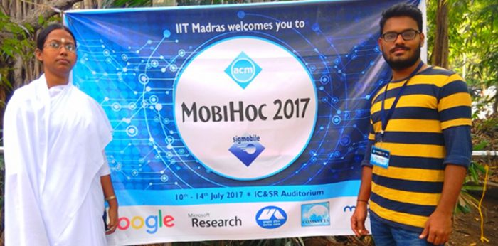 Amrita Students Present Their Research at ACM MobiHoc 2017