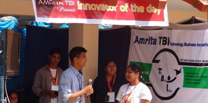 Amrita TBI hosts Innovator of the Day at Ekatava ’14 – the TechFest of Bengaluru Campus
