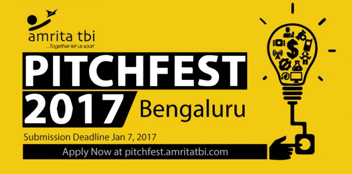 Amrita TBI to Invest in Three Startups at PitchFest Event
