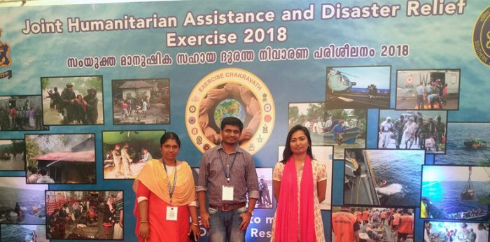 AmritaWNA Researchers at the Joint Humanitarian Assistance and Disaster Relief Exercise 2018