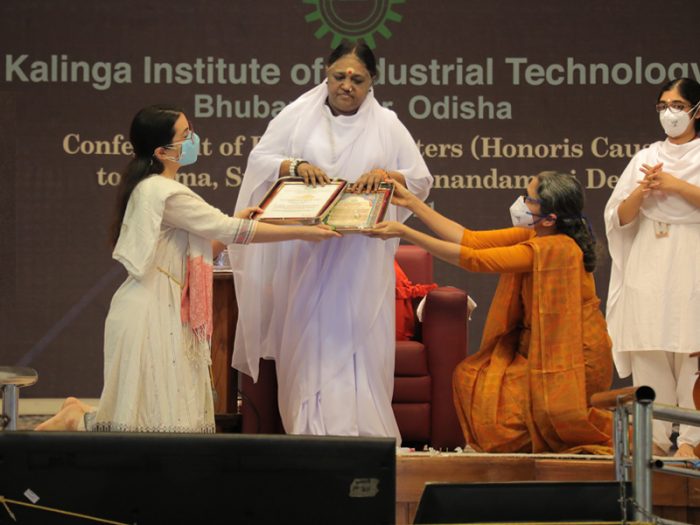 Chancellor Amma Receives Honorary Doctorate KIIT University, Odisha
