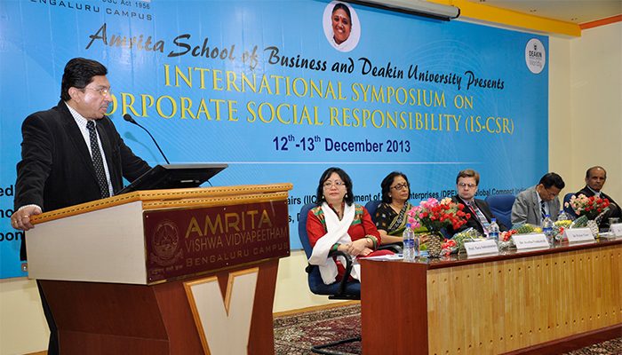 Amrita School of Business and Deakin University organizes International Symposium on CSR