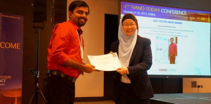 Best Poster and Oral Presentation Travel Awards for Amrita Nano Center Researchers