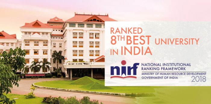 Amrita Ranked 8th Best University in India: NIRF India Ranking 2018