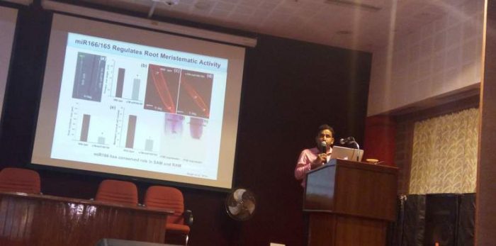 Dr. Ananda K. Sarkar (NIPGR)  Gives Invited Talk on Regulation of Plant Stem Cells and Meristematic Activity at School of Biotechnology