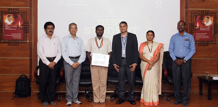 Amrita Vishwa Vidyapeetham Student Wins TCS Best Student Award 2016
