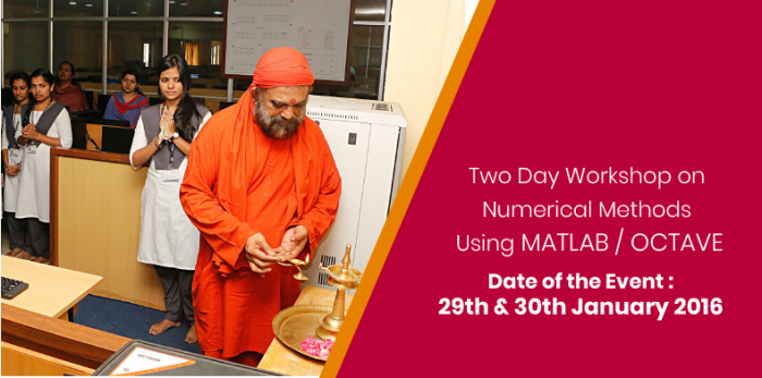 Two Day Workshop on Numerical Methods Using MATLAB / OCTAVE